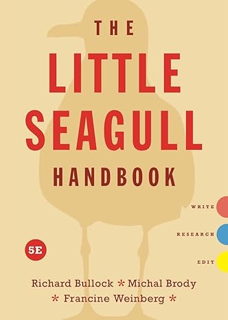 The Little Seagull Handbook (5th Edition) BY Bullock - Epub + Converted Pdf